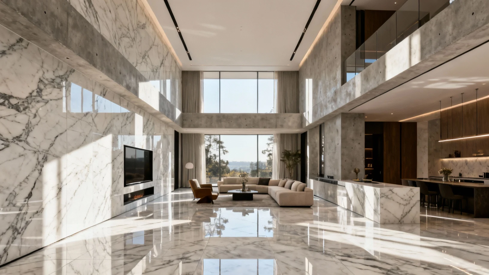 Carrelage grand format moderne